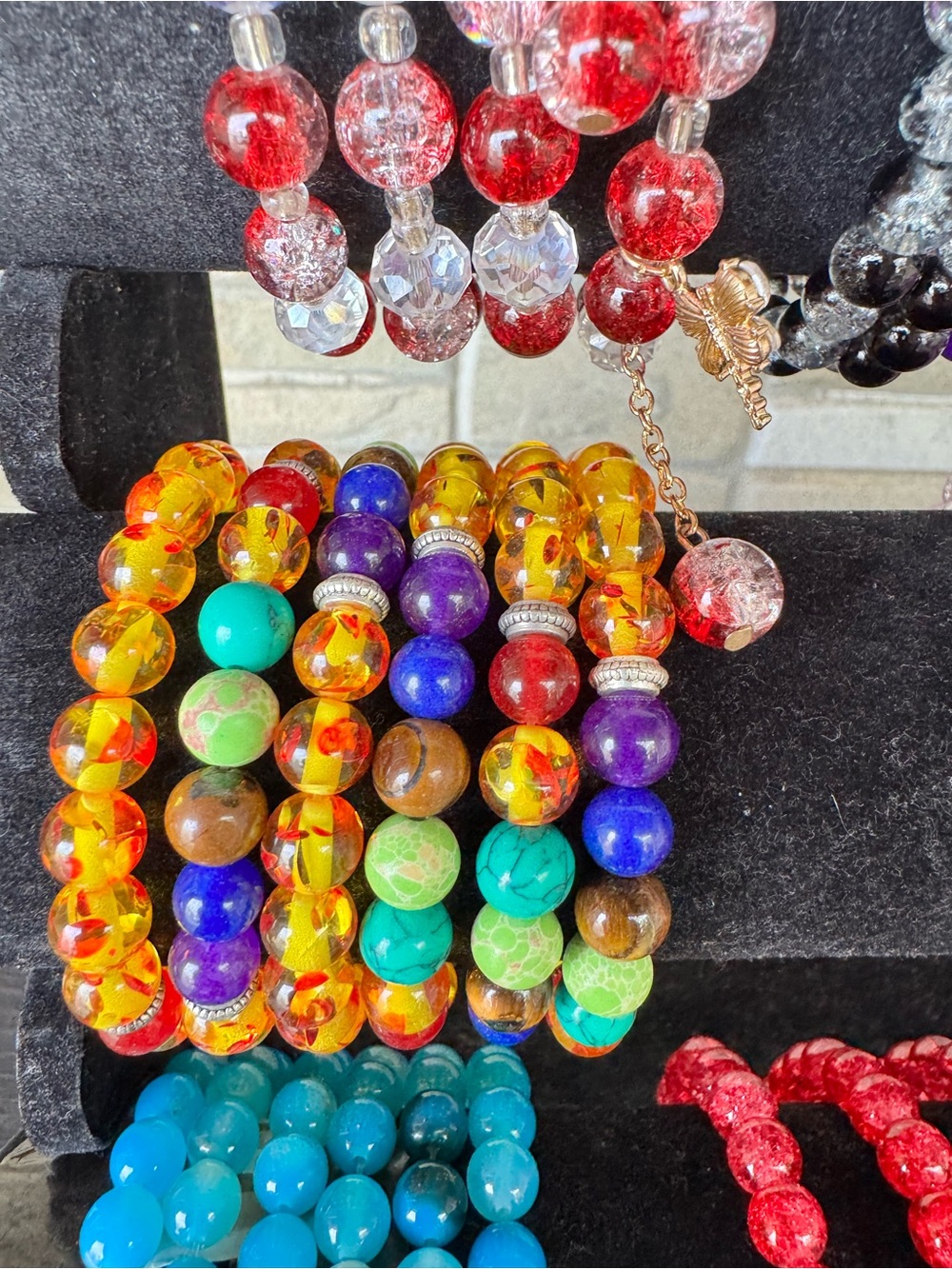 Assorted Beaded Stretch Bracelets - Multicolor Set - Picture 8 of 9